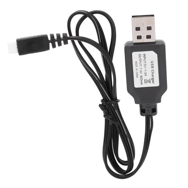 Cargador de enchufe SM3P de 7,4 v, batería de litio USB para coches de Control remoto, Cable USB para SM3P