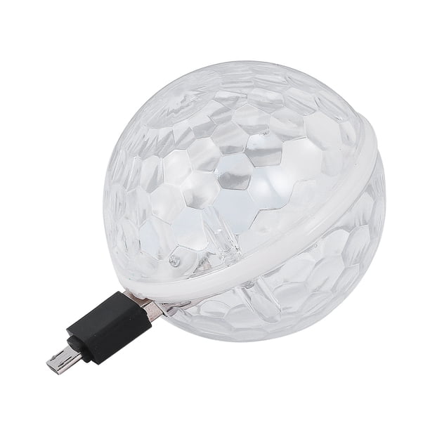 GOOHOCHY 1pc USB Mini luces de discoteca Luz portátil USB Etapa LED alimentada Bola DJ Iluminación