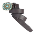 thumbnail image 1 of Cinturón de material cuero informal, correas de cinturo, cinturón de vaquero occidental con hebilla , cinturón para pantalones , , marrón Marrón B Sunnimix cinturones de cintura, 1 of 6