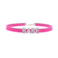 thumbnail image 1 of Hot Sexy Rose Red Suede Leather Collar Rhinestone Letters Choker Harajuku DIY Customized Necklaces Lovers BDSM Cosplay Jewelry, 1 of 5