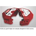 thumbnail image 2 of Accuform KDD471 Bloqueo de válvula de compuerta STOPOUT se adapta a mango de válvula de diámetro de 2-1/2" a 5" carcasa de plástico con bisagras, color rojo, 2 of 4