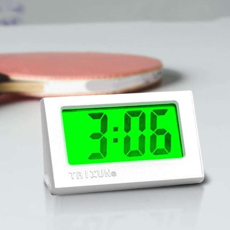 Mini-digitale klok voor de auto, led-dashboard-tijdweergave met touch