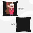 thumbnail image 3 of Fundas de almohada de lino de Gravity Falls, fundas de almohada cuadradas decorativas, fundas de cojín de 20 x 20 pulgadas para decoración del hogar, sofá, dormitorio, coche, almohada decorativa de, 3 of 8