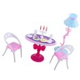 thumbnail image 1 of Juego de muebles de Comedor Zulema Adornos para Casa de Muñeca escala 1/6, 1 of 8