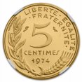 thumbnail image 3 of 1974 France Gold 5 Centimes Piedfort Marianne PF-69 NGC, 3 of 3