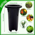 thumbnail image 2 of 10Pcs Plastic Deep Plant Nursery Pots, Thick Stable Tall Tree Pots, Reusable Tall Seedling Plant Container Pots, Deep, 2 of 7