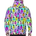 thumbnail image 5 of Hoodies for Men - Graffiti Pineapples On Neon Long Sleeve Comfrt Men'S Fashion Hoodies & Sweatshirts, Sweatshirts for Men Hoodies Pullover Clothing Clothes with Pouch, 5 of 7