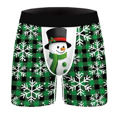 

Boxer Briefs Underwear Moisture-Wicking Underwear Christmas Printed Underwear GiftMen s Christmas Christmas Carnival Masquerade Christmas Eve Adults Party 0