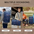 thumbnail image 5 of WITZMAN Travel Backpack for Men Large Carry on Vintage Canvas Luggage Backpack Duffel Bag with Shoe Compartment (A568 Blue), 5 of 10