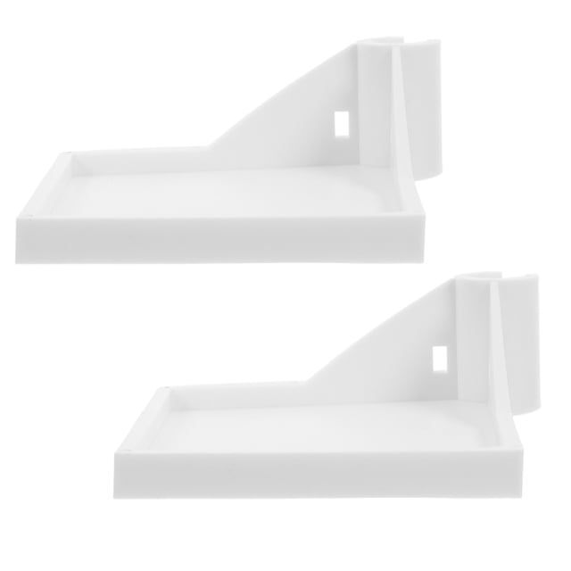 UPOUART 2Pcs Multifunctional Grow Tent Corner Shelf White Plastic for Camera and Hygrometer Holder