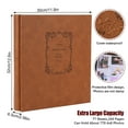 thumbnail image 4 of TJT Photo Albums for 4x6 Holds 770, 154 Pages Leather Pockets Photo Book Pictures Album, Ideal Gifts for Christmas Family Travel Wedding Baby, Brown, 4 of 11