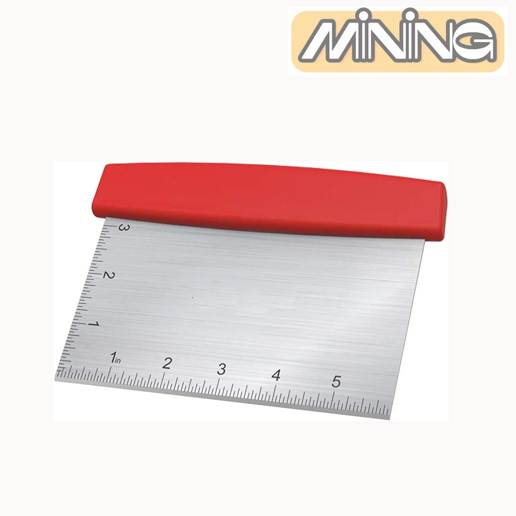 Stainless Steel Bench Scraper, MultiFunction Kitchen Scraper Can Be Used as Pastry Cake Dough