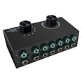 thumbnail image 1 of Amplificador de audio,Amplificador de audio RCA Receptor de sonido 20Hz-20KHz,Selector divisor de amplificador de potencia de escritorio 6 en 1 salida,Perilla de interruptor de 6 canales de, 1 of 3