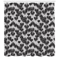 thumbnail image 3 of Ambesonne Romantic Shower Curtain, Gothic Hearts Tattoo, 69"Wx84"L, Pale Grey Black, 3 of 3