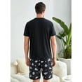 thumbnail image 2 of Men 1set Cartoon Graphic Lettuce Trim PJ Set, 2 of 5