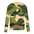 thumbnail image 3 of VBTAPA Long Sleeve T-shirt for Men Camouflage Graphic Tees Slim Fit Crewneck Pullover Casual Stylish Tee Tops 50% Percent off Deals Today Dark Green M, 3 of 5