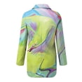 thumbnail image 4 of Gibobby Blazer de mujer casual Blazer de frente abierto para mujer casual manga larga abotonado para el trabajo oficina chaqueta con bolsillo(Amarillo,M), 4 of 5