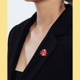 thumbnail image 5 of 1set 12pcs Ladybird Brooch Pin golden Red Alloy Insect Brooches with Rhinestone Enamel Animal Brooches Pins Badges Animal Brooch set for Backpack Clothes Hat Accessories - 12styles Bead Assortments, 5 of 5
