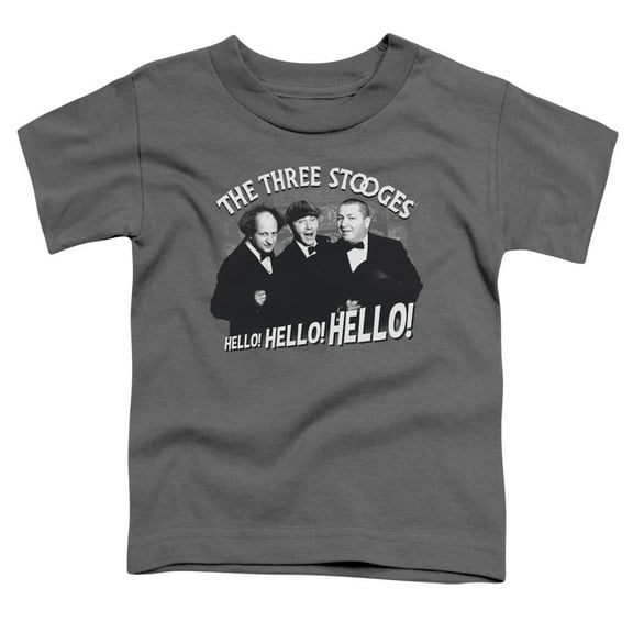 Three Stooges Hello Again S/S Toddler T-Shirt Charcoal