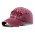 thumbnail image 1 of Sombreros de béisbol lavados con bordado de letras para hombre y niño, gorras Unisex de pesca al aire libre, senderismo, viajes, venta al por mayor, 2023, 1 of 4