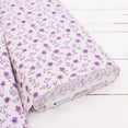 thumbnail image 4 of 3 Yard Cut Threadart Cotton Quilting Fabric Sold By The Yard - Vintage Threads Collection - 44" Width - 100% Cotton - Quilting, Sewing, Crafts - Purple Ivory Floral, 4 of 5