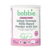 Bobbie Organic Gentle Infant Formula For Everyday Feeding, Milk-Based Powder with 1.2mg Iron, Lactose Recipe, Certified USDA Organic, 14.1 oz Can