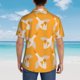 thumbnail image 4 of Fotbe Flying Ducks Camisa Hawaiana para Hombre Unisex – Camisa Casual de Verano con Botones de Manga Corta de Algodón y Lino,X-Large, 4 of 7