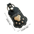 thumbnail image 3 of Hovmgk Cute Leather Pet Paw Keychain, Dog Memorial Storage Keepsake Keyring, Personalized Pet Hair Keepsake, Metal Ring, Unique Memorial Gift for Dog Lovers, Brown, Pet Memorial Keychain, 3 of 5