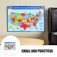 thumbnail image 1 of TEHAUX Usa Map for Wall Display Featuring Detailed States and Cities High Definition Print for Classroom and Home, 1 of 5