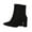 Women Black Shoes, variant on Tuphregyow New Women's Black Fashion Pointed Toe Short Boots with Elastic Slim and High Thick Heel for Fall and Winter Black 39