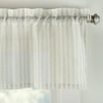 thumbnail image 3 of Mainstays Light Filtering Rod Pocket Stripe Curtain Tier and Valance Set, 3pc, 56"x36", Beige, 3 of 5