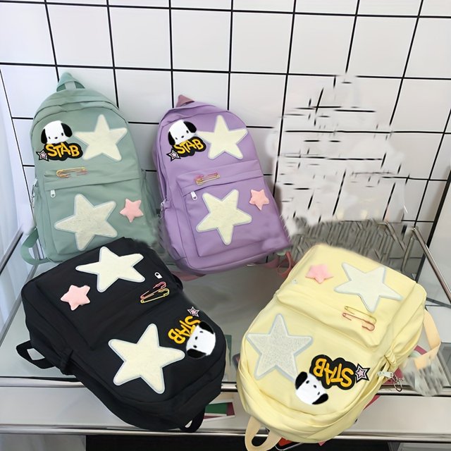 Campus Star Schoolbag, Cartoon Cute Large Capacity Backpack, Girls Backpack, Travel Backpack