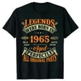 thumbnail image 2 of 2025 Funny 60th Tee Vintage Legends Born in 1965 60 Years Old Party T Shirts Summer Cotton Birthday Gift Idea T-shirt Women Men, 2 of 6