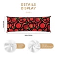 thumbnail image 2 of Bingfone Body Pillow Cover Long Pillow Case with Zipper Decorative Bedding Pillowcase 20"x54" Soft Cushion Pillow Case for Bedroom-Tomatoes And Chili, 2 of 6