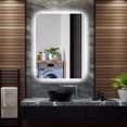 thumbnail image 3 of Costway 32"x24" Bathroom LED Backlit Mirror Imitated Crystal Frame 3 Color Mode Anti-Fog, 3 of 10