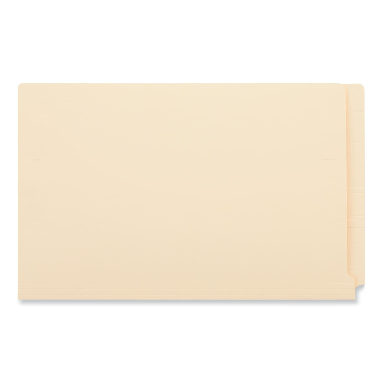 Universal UNV13220 Reinforced Straight End Tab 2-Fastener File Folders - Legal, Manila (50/Box)