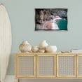 thumbnail image 3 of Stupell Industries Tropical Waterfall Cliffs Coastal Painting Gray Floater Framed Canvas Art Print Wall Art, 31 x 21, 3 of 10