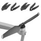 thumbnail image 2 of 4 Piezas hélices de plástico hélices de bajo Ruido de liberación rápida Accesorio Accesorio para Mavic Air 2 Drone(Borde Plateado Negro) Unbranded 2720200063012, 2 of 6