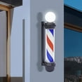 thumbnail image 5 of DENEST 32 inch Barber Pole Red White Blue Stripes with LED Light 32 * 7.5in, 5 of 9