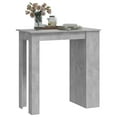thumbnail image 2 of vidaXL Bar Table with Storage Rack Concrete Grey 102x50x103.5 cm, 2 of 5
