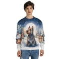 thumbnail image 4 of Hello Winter Scottish Terrier Welcome Snowy Night Watercolor Vintage All Over Print 3D Sweatshirt Unisex Merch Scottie Dog Lover Gifts - 01011, 4 of 6