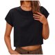 thumbnail image 1 of Camisetas para las Mujeres de Cuello Redondo, Camisetas Sueltas de Manga Corta, 1 of 7