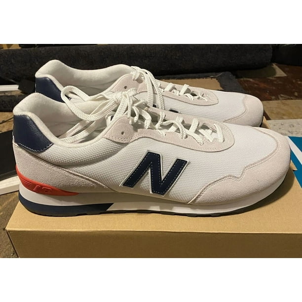 New Balance Mens 515 Classic Sneaker Shoe ML515RC3 White Blue Red Size 16M 2E