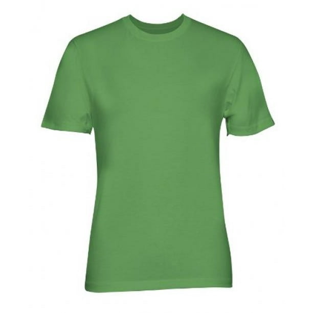 Terramar Men S Drirelease Short Sleeve Crew T Shirt Small Olive Walmart Com