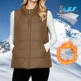 thumbnail image 4 of Yutgune Women's Lightweight Puffer Vest Stand Collar Zip Up Jacket with Pockets, 4 of 9