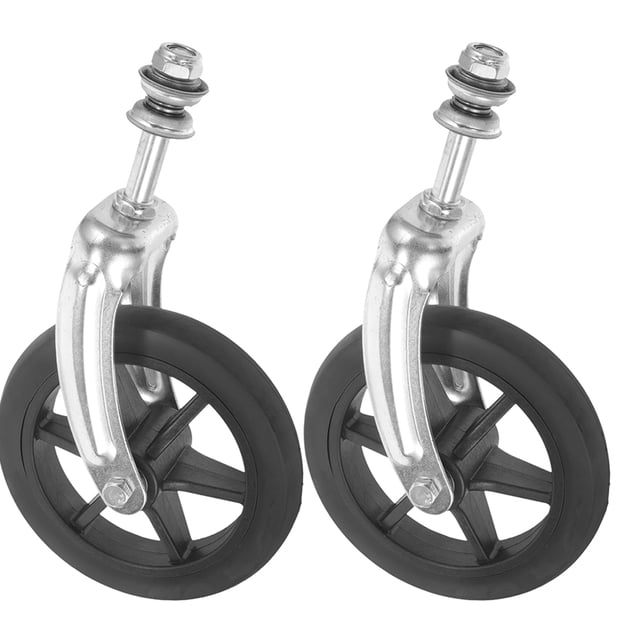 Phenofice 2 Pcs Roues de Rechange pour Déambulateurs avec Support de Fourche avant et Roulement Lisse