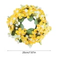 thumbnail image 3 of Wildflower Candle Ring Wreath 8 Inch, Artificial Floral Candle Holder with Mixed Blooms, Centerpiece Decor for Wedding Home Living Room, Photography Prop, 3 of 6