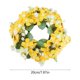 thumbnail image 3 of CaiYueKe Artificial Floral Wreath Candle Ring Holder Wedding Home Decor Centerpiece for Table Fireplace Mantel Living Room Rustic Farmhouse Spring Summer Decorations, 3 of 7