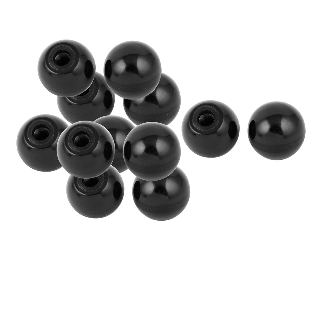 Uxcell 12Pcs Plastic Shell M8x32mm Round Ball Lever Knob Machine