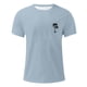 thumbnail image 3 of Camisas de Manga Larga para Hombres Imprimir Casual Cuello Redondo Blusa de Manga Corta, Camisas de Lino para Hombres, 3 of 4